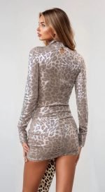 Soft touch chameleon print effect dress - Image 2