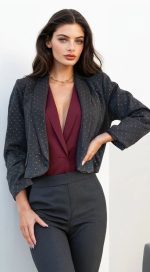 Blazer suit dots glitter effect - Image 4