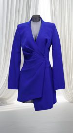 Asymmetric suit blazer dress - Image 5