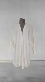 Kimono-effect batwing sleeve cardigan