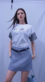 Short warm wool effect skirt - Image 3