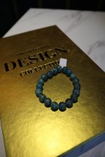 Blue Jasper Beaded Bracelet – Natural Elegance - Image 3