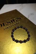Tiger Eye & Steel Beaded Bracelet – Elegant & Minimalist - Image 4