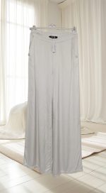 Smooth satin trousers with soft touch - Image 2