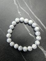 Howlite Marble Beaded Bracelet – Timeless Elegance - Image 2