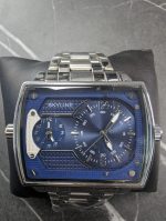 Men’s Rectangular Steel Watch – Modern & Sophisticated - Image 2